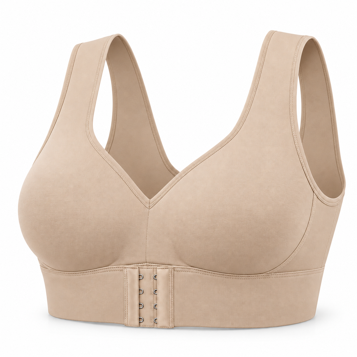 Comodiva beige, fotografía de producto sobre fondo blanco
