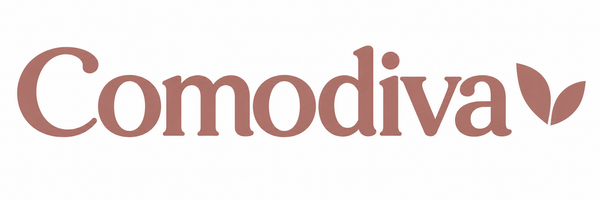 Comodiva, logo rosa empolvado